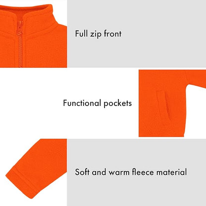 Creative Knitwear College Baby Polar Fleece Jacket-Team Logo, Multiple Colors, for Boys & Girls (12 Mos-8 Yrs)