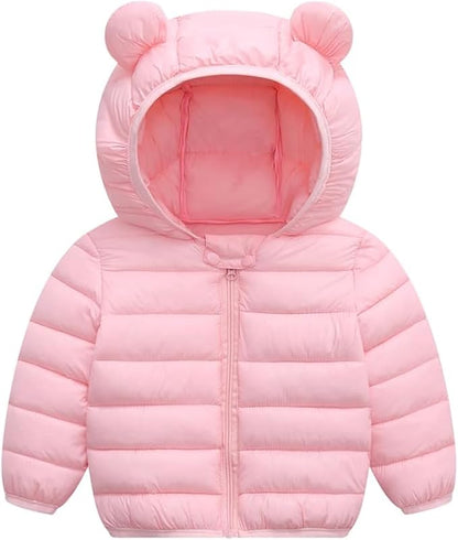 UPlee 3M - 3T Baby Girls Boys Winter Coats for Toddlers Lightweight Puffer Jacket Kids Down Alternative Outerwear