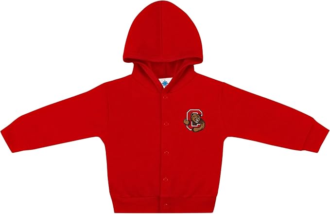 Creative Knitwear College Baby Snap Hooded Jacket - Team Logo, Multiple Colors, for Boys & Girls, (0-24 Months)