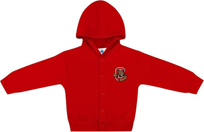 Creative Knitwear College Baby Snap Hooded Jacket - Team Logo, Multiple Colors, for Boys & Girls, (0-24 Months)