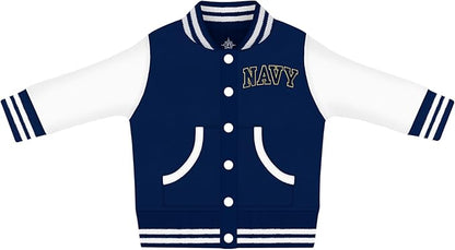 Creative Knitwear College Baby Varsity Jacket Lightweight - Team Logo, Multiple Colors, Unisex, (0 Months - 4T)