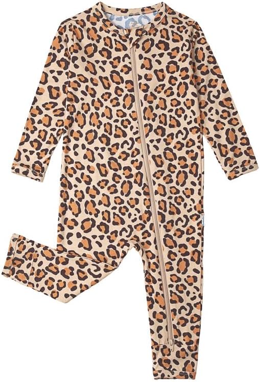 Baby Zippered Rompers Newborn Pajamas Sleepers Long Sleeve Jumpsuits Infant Zipper Romper-Viscose from Bamboo