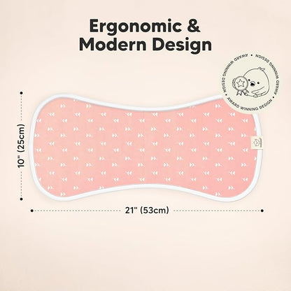 Organic Burp Cloths Baby Boy & Girl - 5-Pack Super Absorbent Cotton Burping Cloths for Babies, Soft & Plush Newborn Spit Up Rags, Infant Towels for Milk Spit Up, Unisex, Large 21" x 10" (Blooms)