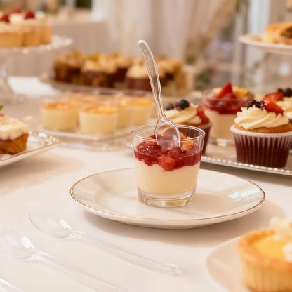 SACATR 3000 Count Plastic Spoons Bulk - Plastic Silverware Spoons Heavy Duty, BPA-Free, Heat Resistant, Suitable for Family Gatherings, Outdoor Events, Commercial Catering