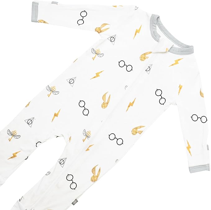 KYTE BABY Unisex Rayon Made From Bamboo Zippered Rompers 0-24 Months