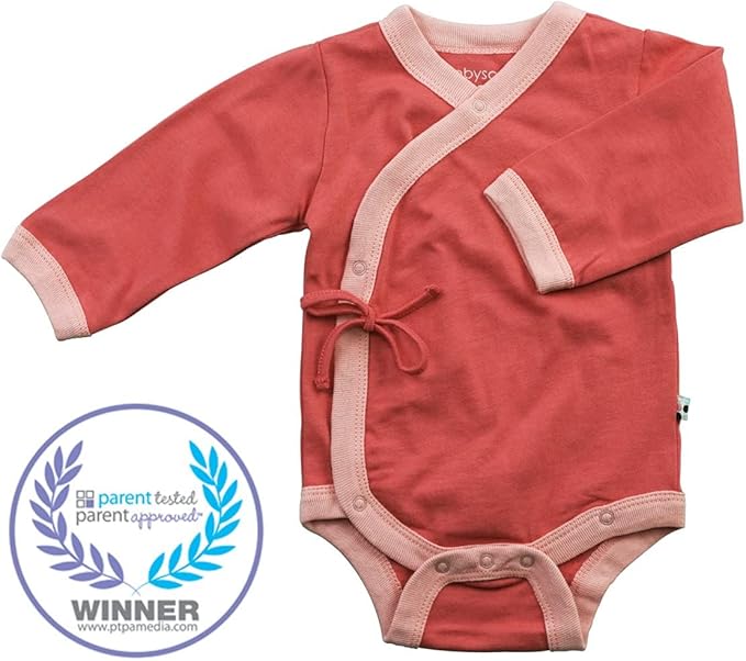 Babysoy Baby Kimono Wrap Around Onesie Bodysuit