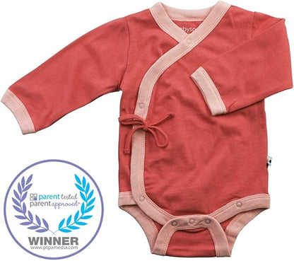 Babysoy Baby Kimono Wrap Around Onesie Bodysuit