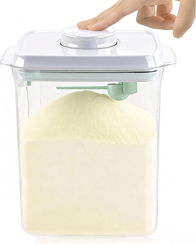 Formula Container for Baby Formula Dispenser with Scraper and Scoop One Button Handy 1000g Milk Powder Container BPA-Free Airtight Formula Storage Containers 2300ml