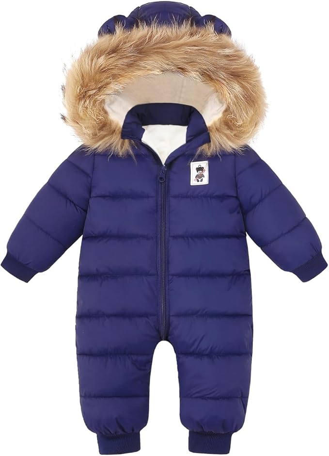 Baby Girl Winter Snowsuit Newborn Boy Warm Coat Toddler Snow Suit Infant Clothes