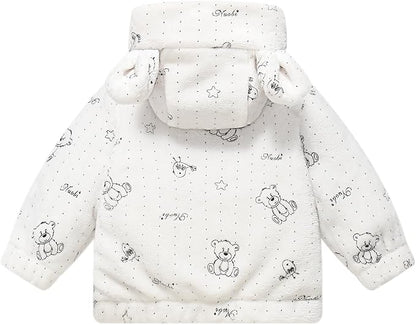 Toddler Fleece Jacket Baby Winter Coat Newborn Girl Hoodie Infant Boy Clothes 3T