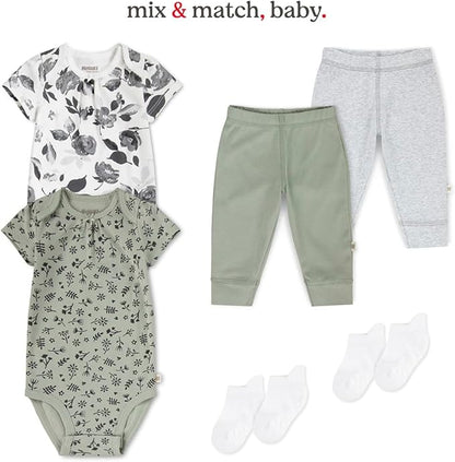 HUGGIES unisex-baby 5-pack Elevated Bodysuit