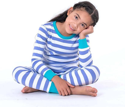 Mightly Boys and Girls' Pajamas | 100% Organic Cotton Soft, Elastic and Comfortable Footless Pajama Set for Toddlers & Kids