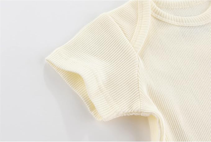 Newborn Baby Short Sleeve Bodysuit Cotton One-Piece Baby Clothes 5-Pack, 0-12 Months