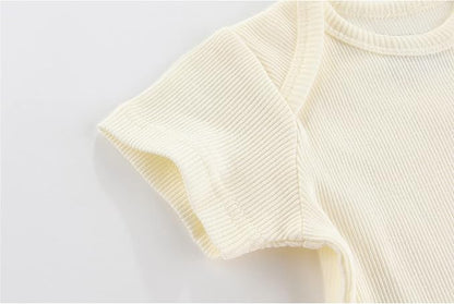 Newborn Baby Short Sleeve Bodysuit Cotton One-Piece Baby Clothes 5-Pack, 0-12 Months