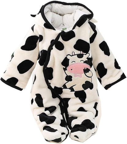 Gaorui Newborn Baby Jumpsuit Outfit Hoody Coat Winter Infant Rompers Toddler Clothing Bodysuit