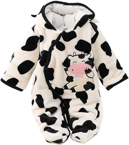 Gaorui Newborn Baby Jumpsuit Outfit Hoody Coat Winter Infant Rompers Toddler Clothing Bodysuit