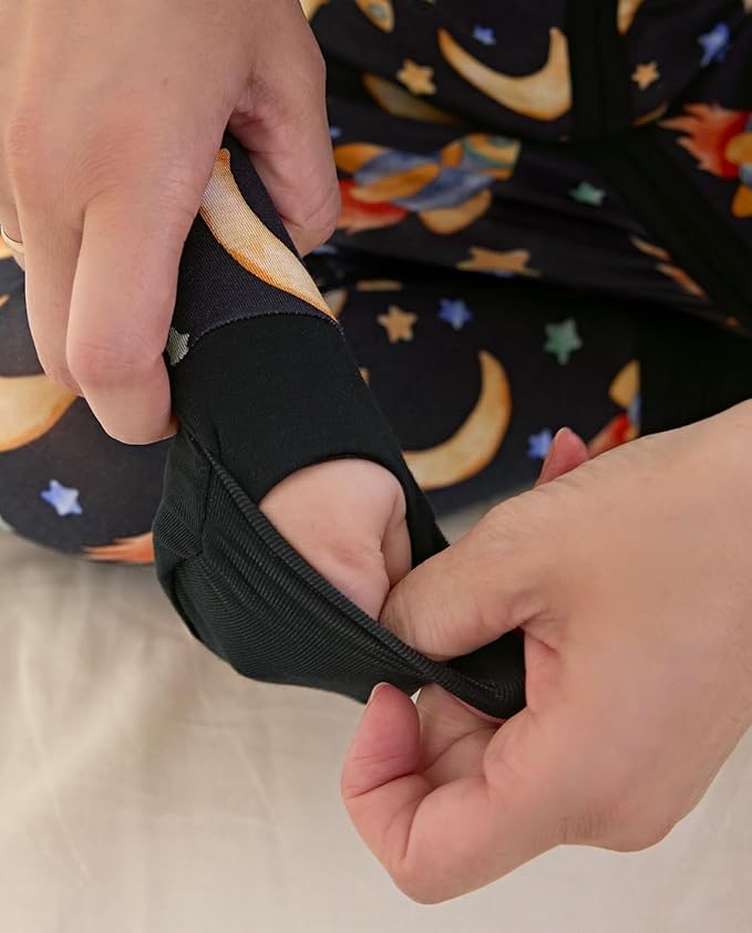 Bamboo Viscose Baby Convertible Footie Pajama, Zipper Pajamas for Baby Boys & Girls, Sleep & Play Footed Pjs