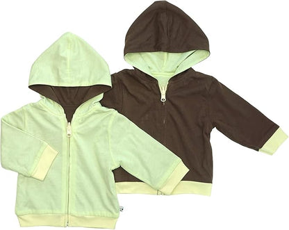 Babysoy Baby & Tot Unisex Reversible Zipper Hoodie Jacket