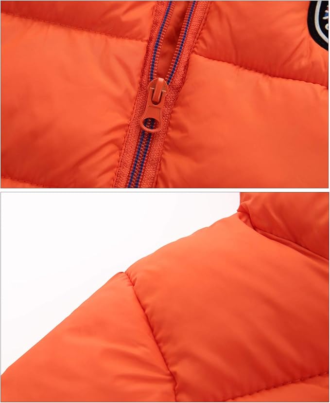 Happy Cherry Kids Boy's Girls Winter Coat Fleece Lined Thick Down Coats Puffy Jackets with Hood