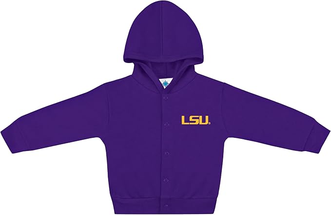 Creative Knitwear College Baby Snap Hooded Jacket - Team Logo, Multiple Colors, for Boys & Girls, (0-24 Months)
