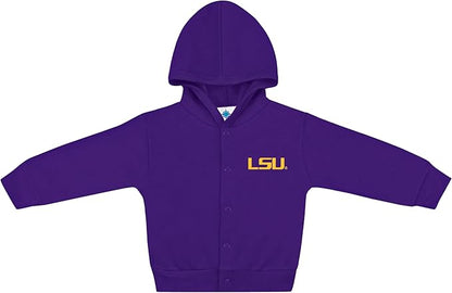 Creative Knitwear College Baby Snap Hooded Jacket - Team Logo, Multiple Colors, for Boys & Girls, (0-24 Months)