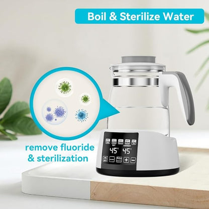 Baby Bottle Warmer,Electric Kettle Water Warmer,Temperature Control Kettle,Formula Water Warmer Temperature Control, Multi-Temperature Control for Formula, Breastmilk, Tea, Coffee, Sterilizer