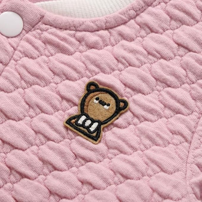 Lightweight Quilted Bomber Jacket Button Up Baby Boy Girl Sweatshirts Outerwear Coat Toddler Infant Casual Fall Tops