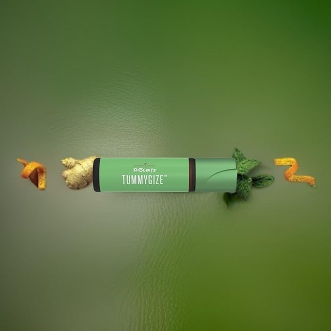 Young Living KidScents TummyGize Essential Oil Roll-On | 10 ml | Gentle and Calming Tummy Support for Kids | Blend of Tangerine, Ginger, and Fennel Essential Oils