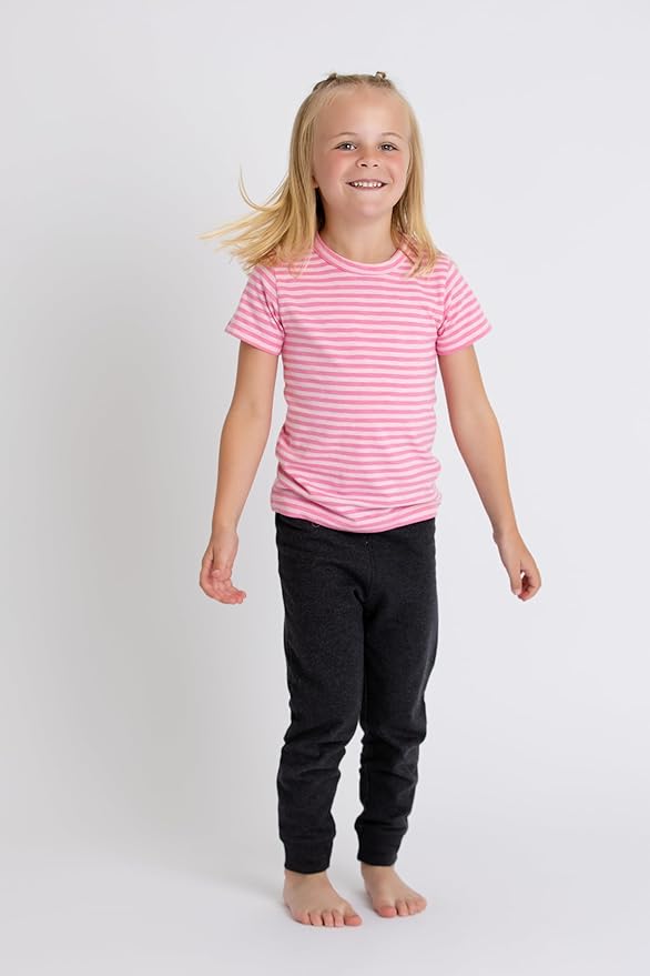 Monica + Andy Crewneck Tee, 100% Organic Cotton Clothes for Girls & Boys, Printed T-Shirt Sizes for Kids, Toddler & Baby