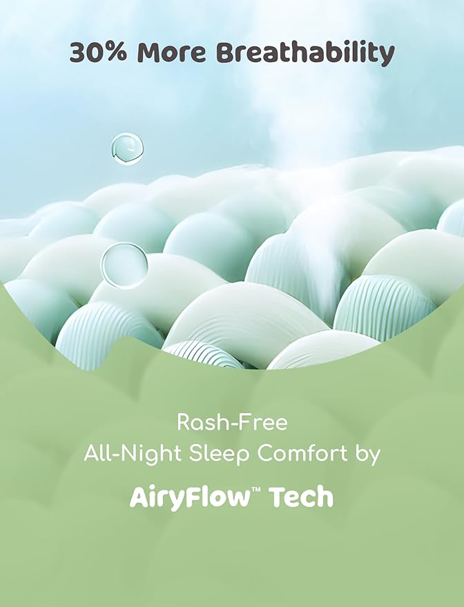 PATPAT Baby Sleeper Gown with Bamboo Viscose for Newborn Girls Boys, Knotted Nightgown with Mittens for Infant Home Coming