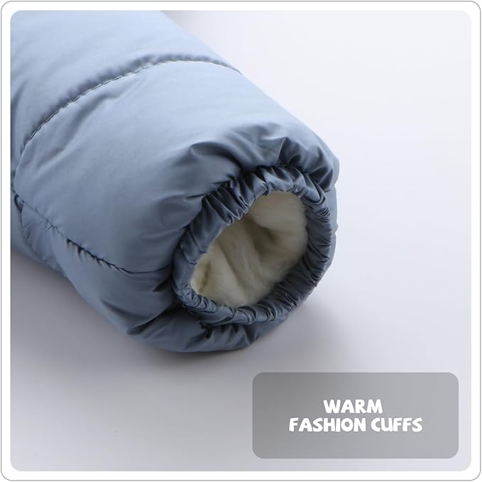 Baby Boy Winter Fleece Snowsuit Jacket Toddler Girl Jumpsuit Warm Snow Suit Coat