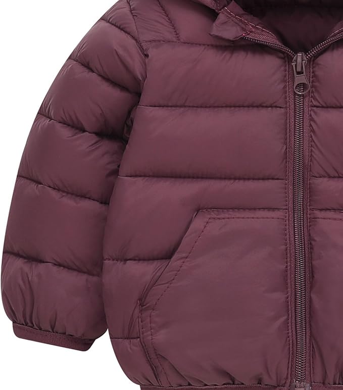 Toddler Winter Coats Puffer Padded Jacket Baby Boys Girls Bear Hoods Down Jacket Light Weight Infant Outerwear