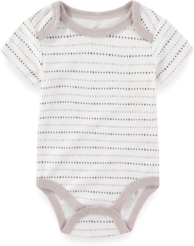 Baby Boy Girl Bodysuit 5 Pack Cotton Short Sleeve Romper Soft Baby Clothes Outfit 0-12 Month