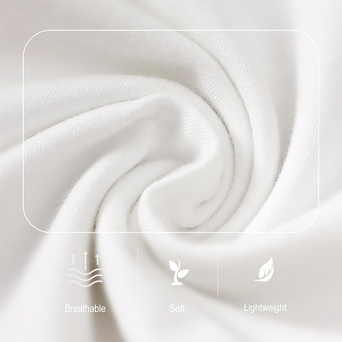 ROMPERINBOX Long Sleeve Onsies Girl 3 Pack Knitted Solid Baby Crew Neck Bodysuit Multicolors 0-24 Months