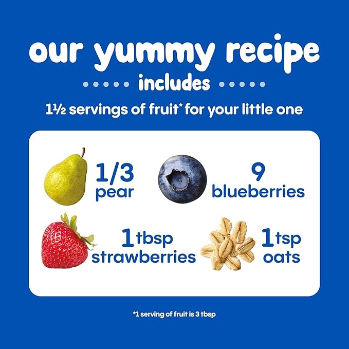 Happy Baby Digestive Support Blends Baby Food, Pear, Blueberries, Strawberries & Oats, 4 Oz (Pack of 16) + Happy Baby Organics Stage 2 Clearly Crafted, Apples, Guavas & Beets, 4 Oz (Pack of 16)