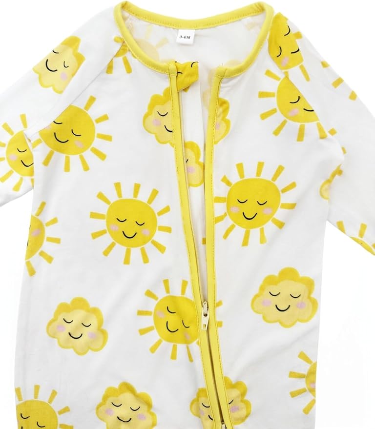 Bow Dream Baby Girl Romper Jumpsuit Bamboo Rayon Baby Clothes Boys & 2 Way Zipper Outfit Baby Clothes for Girls