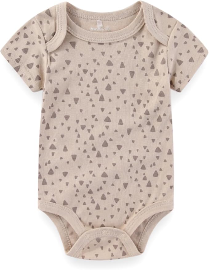 Baby Boy Girl Bodysuit 5 Pack Cotton Short Sleeve Romper Soft Baby Clothes Outfit 0-12 Month