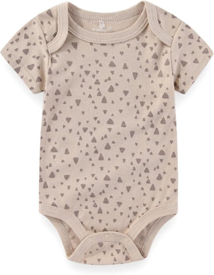 Baby Boy Girl Bodysuit 5 Pack Cotton Short Sleeve Romper Soft Baby Clothes Outfit 0-12 Month