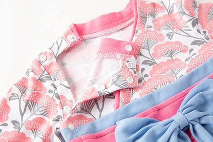 Baby Girl Kimono Romper Japanese Costumes Hakama Coverall Infant Samurai Outfits