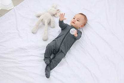 GUISBY Pajamas for Baby Boys & Girls, Infant Onesie with Mitten Long Sleeve Footed Pjs