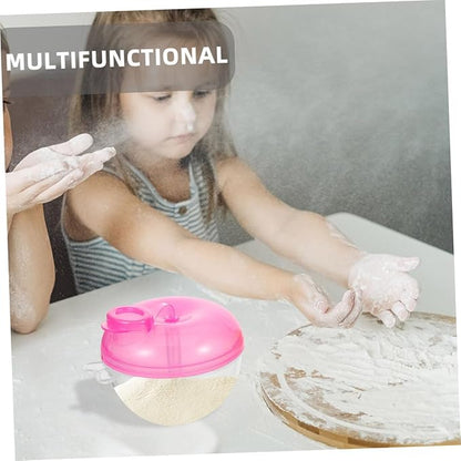 4pcs Three Compartment Powder Container Portable Snack Storage for Travel Design The-go Feeding Formula Dispenser