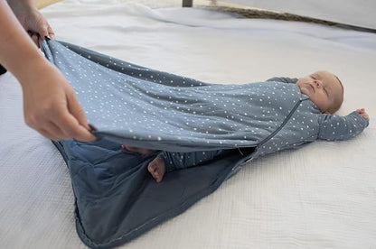 GUNAMUNA Unisex Long-Sleeve Sleep Sack, Wearable Sleep Bag for Toddlers and Babies, Soft Rayon, 2.6 TOG