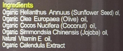 US Organic Baby Oil with Calendula, Jojoba, and Olive Oil with Vitamin E, USDA Certified Organic, No Alcohol, Paraben, Artificial Detergents, Color, Synthetic Perfumes, 5 fl. Oz (Pure Unscented)