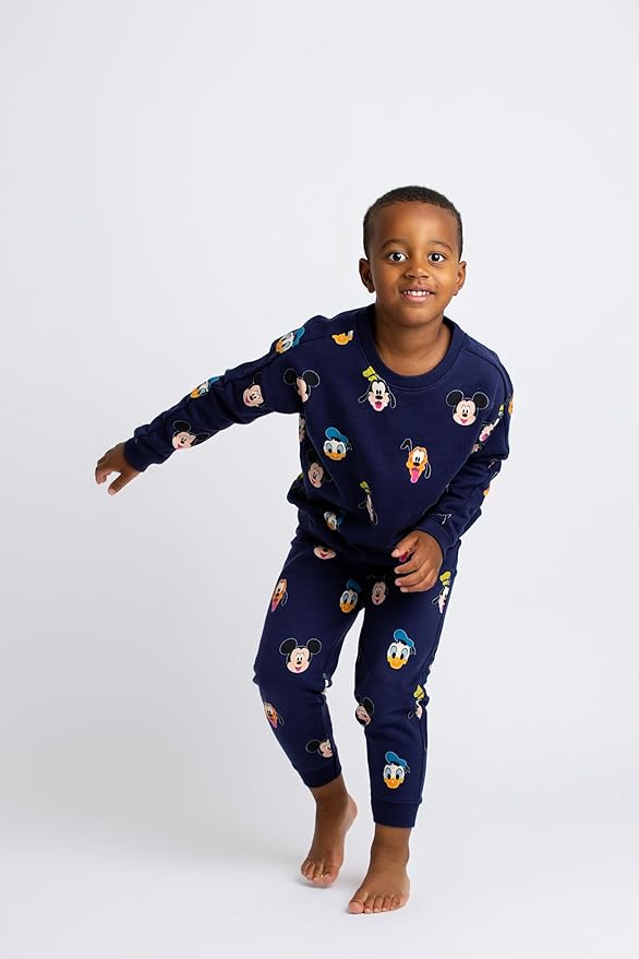 monica + andy Sporty Sweatsuit, 100% Organic Cotton Clothes for Boys & Girls, Outfit Sizes For Kids, Toddler & Infant