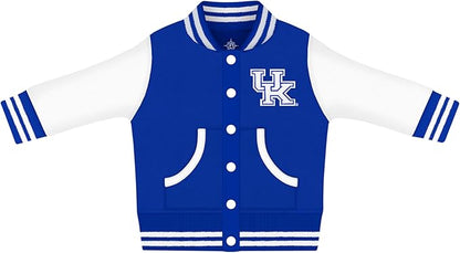 Creative Knitwear College Baby Varsity Jacket Lightweight - Team Logo, Multiple Colors, Unisex, (0 Months - 4T)