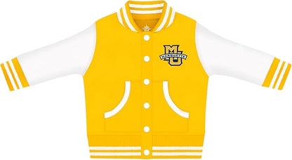 Creative Knitwear College Baby Varsity Jacket Lightweight - Team Logo, Multiple Colors, Unisex, (0 Months - 4T)