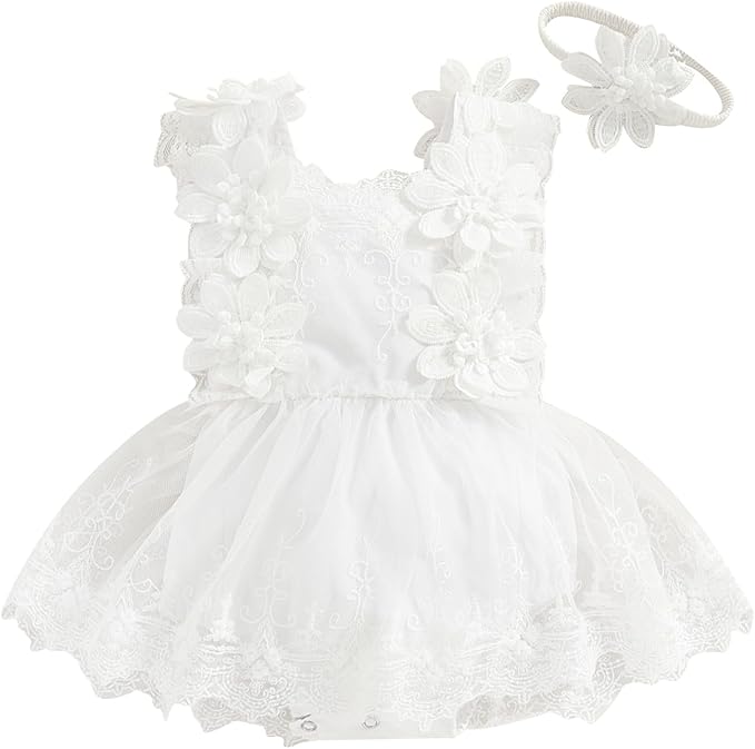 Baby Girl Clothes Floral Boho Lace Romper Bodysuit Romper Jumpsuit Summer Outfit Summer Baby Clothes Girls