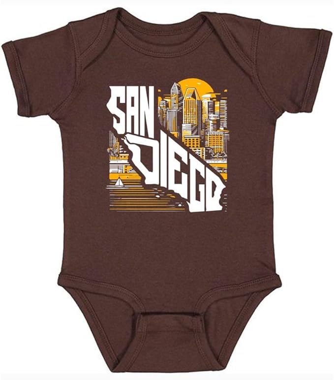 Xtreme Apparrel Hometown State Outline Kid's Bodysuit for Baseball Fans