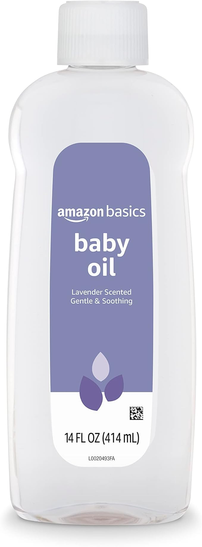 Amazon Basics Baby Oil, Lavender Scented, 14 Fl Oz (Pack of 4) (Previously Solimo)