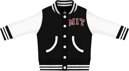 Creative Knitwear College Baby Varsity Jacket Lightweight - Team Logo, Multiple Colors, Unisex, (0 Months - 4T)